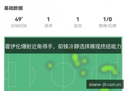 霍伊伦爆射近角得手，前锋冷静选择展现终结能力